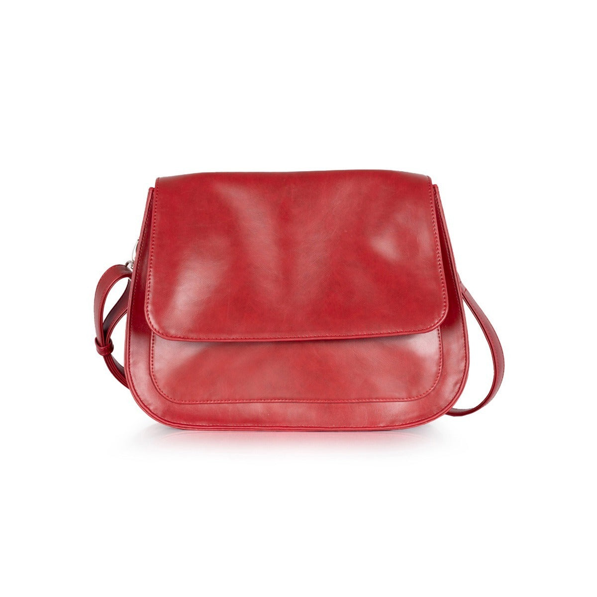 Women's Red PU Leather Handbag