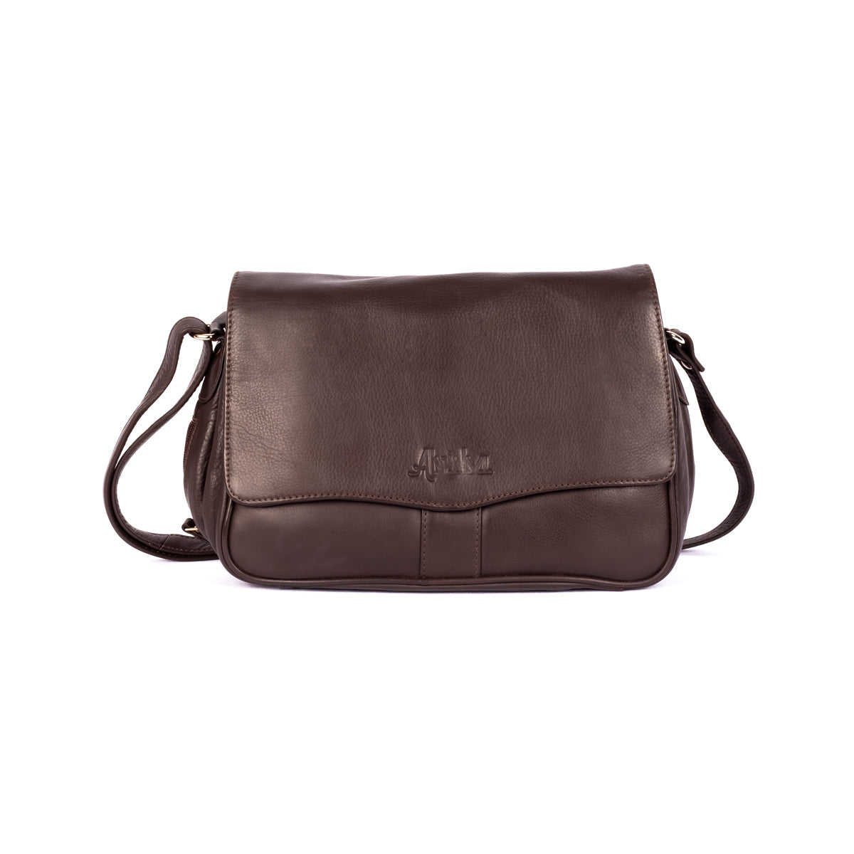 Leather shoulder bag