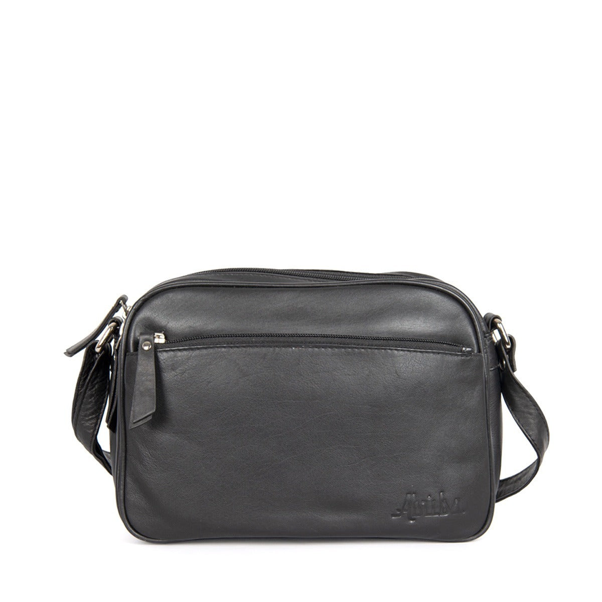 Black Leather Shoulder bag For Ladies