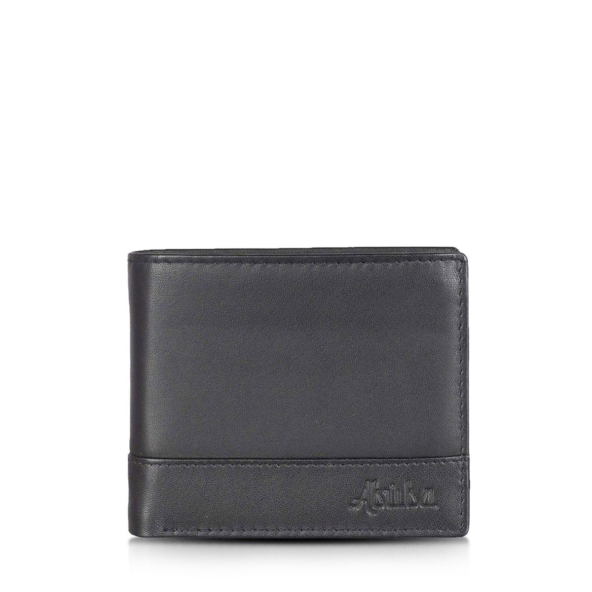 Black Leather Wallet for Men