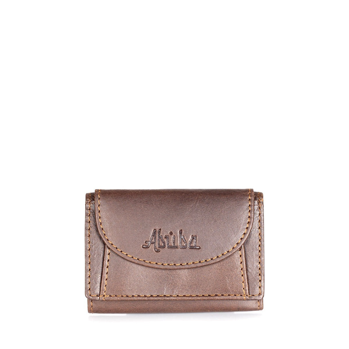 Leather Wallet Minimal Brown