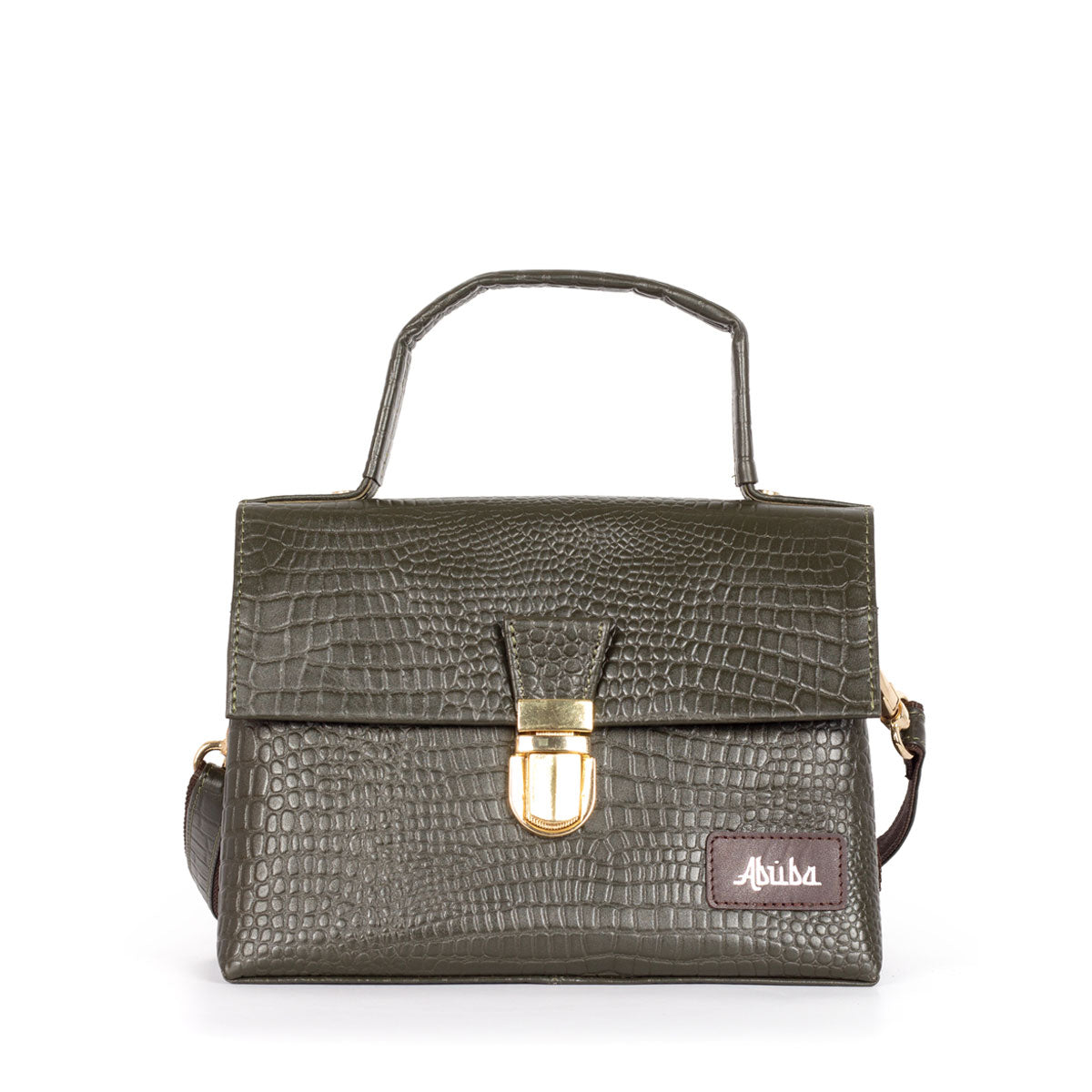 Leather Bag For Women - Olive Colour