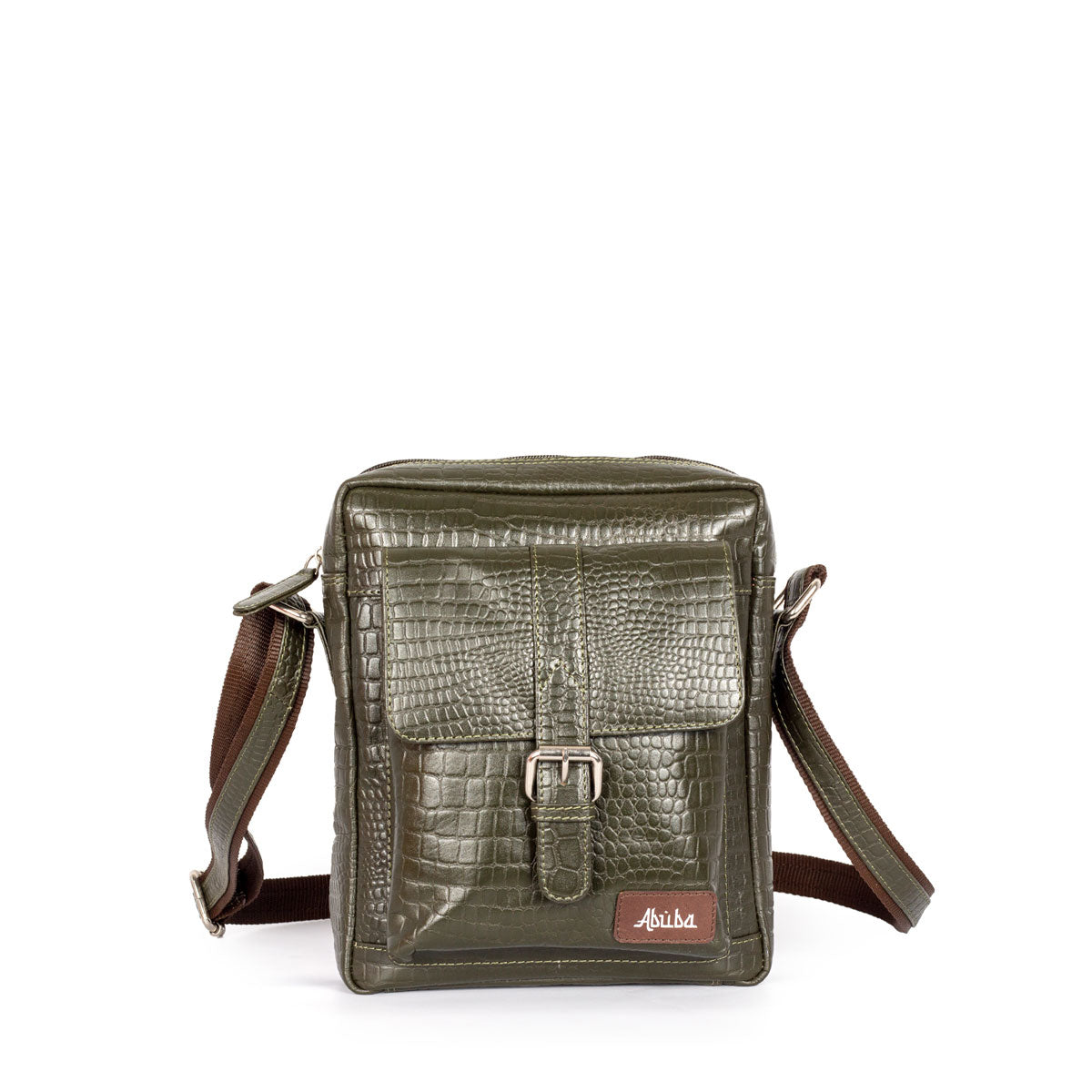 Leather Bag For men Olive