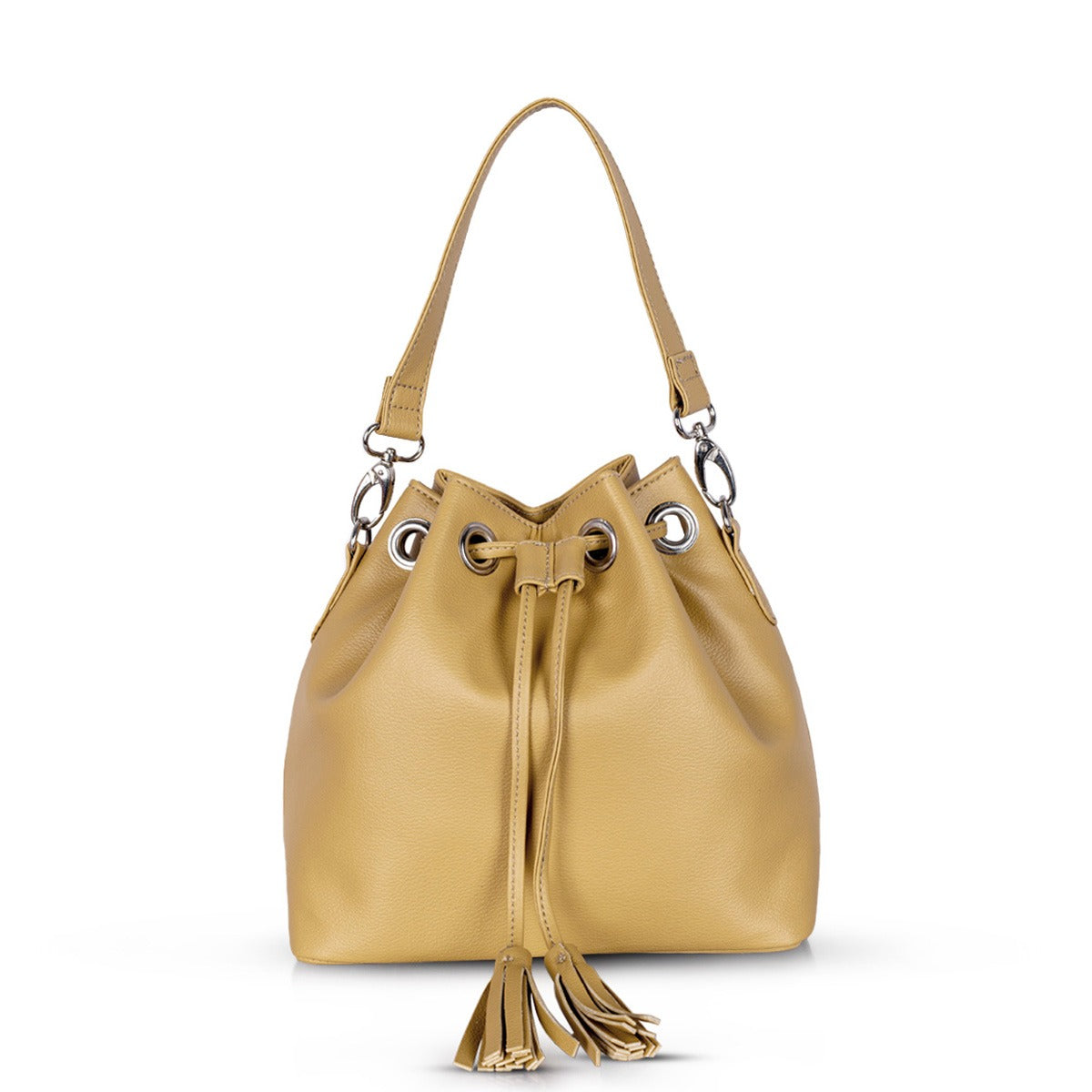 PU Leather Bucket Bag for Women