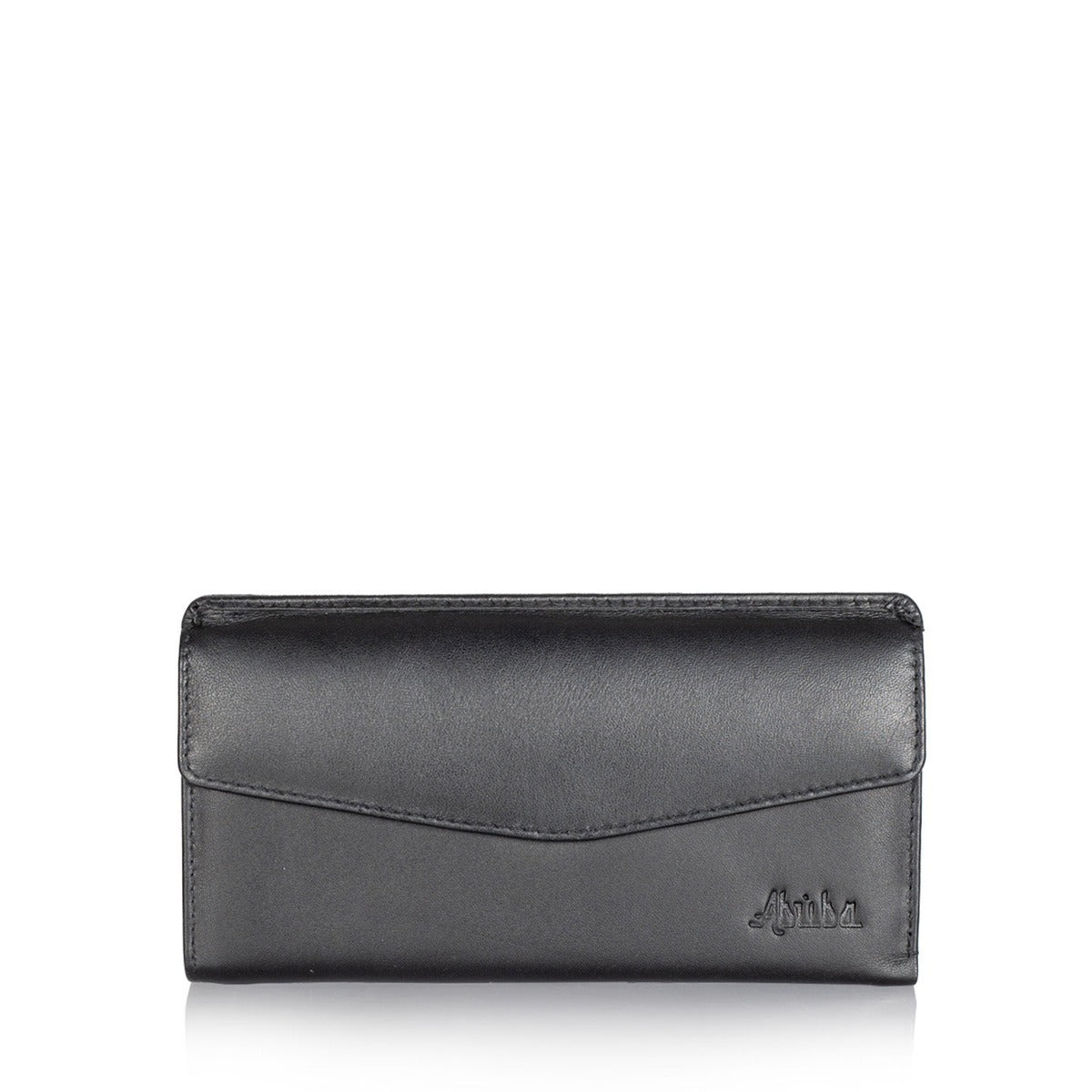 Leather Black Wallet For Ladies