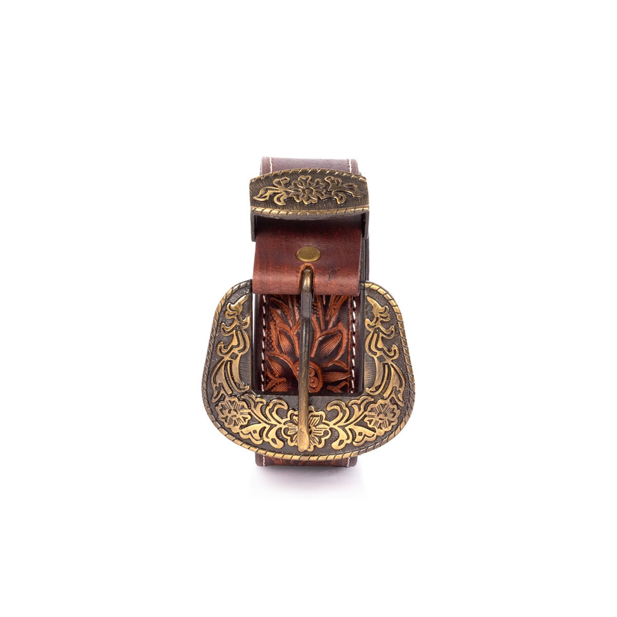 Elegant Brown Leather Belt For Men