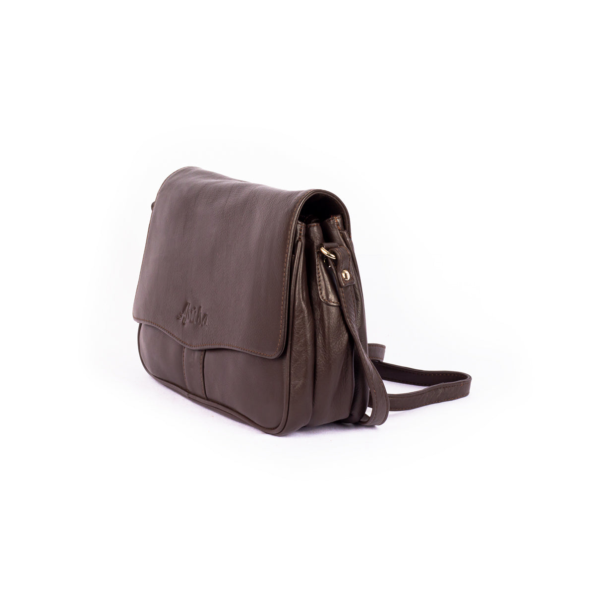 Leather shoulder bag