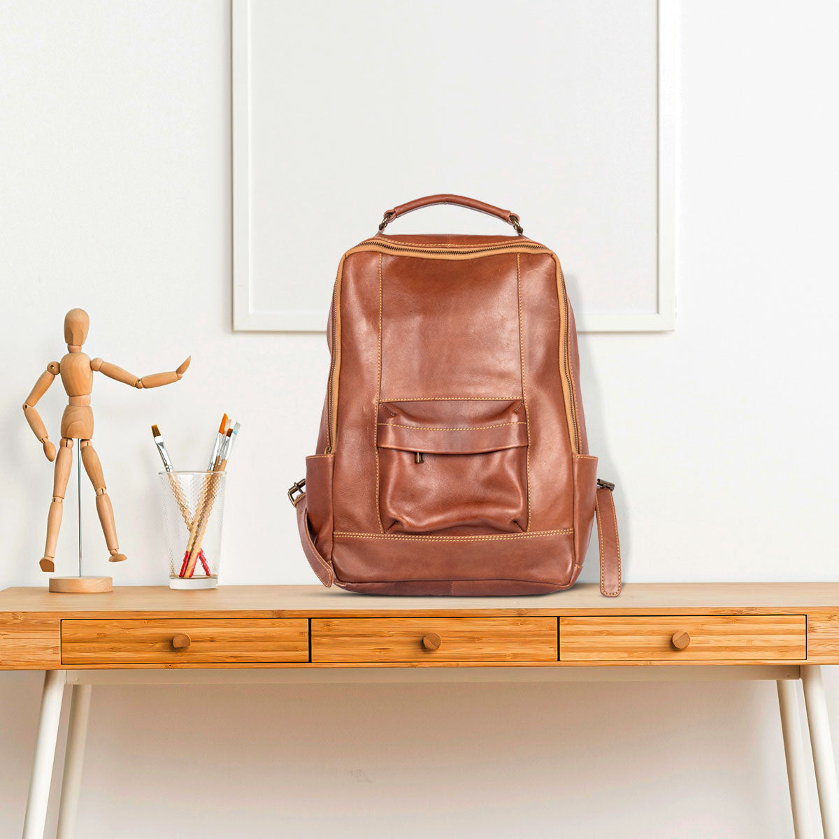 Premium Quality Leather Backpack Bag