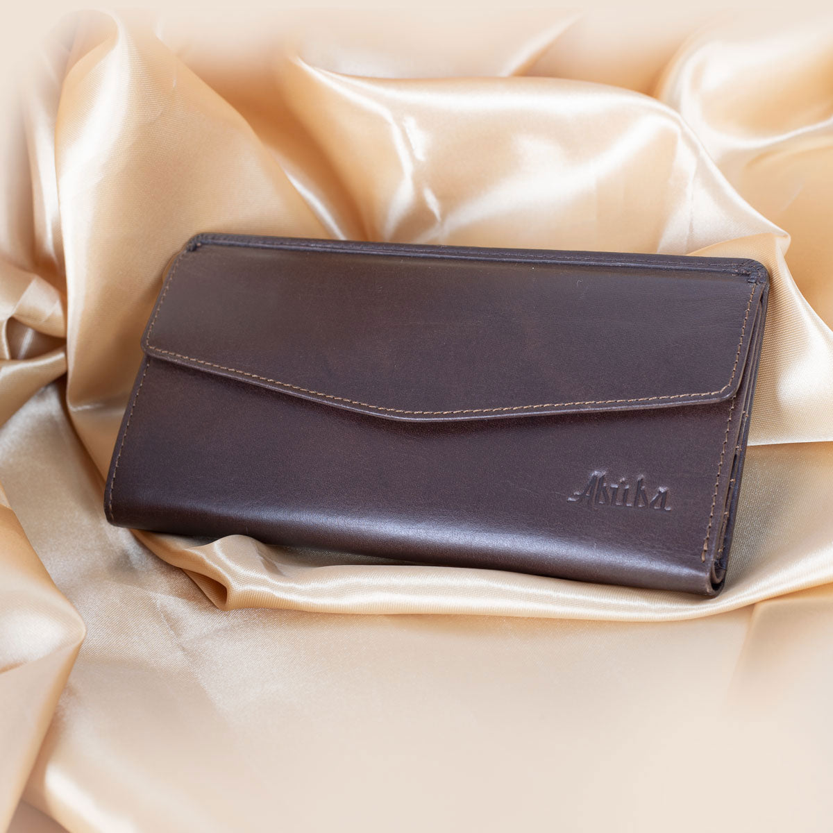 Ladies Brown Leather Wallet