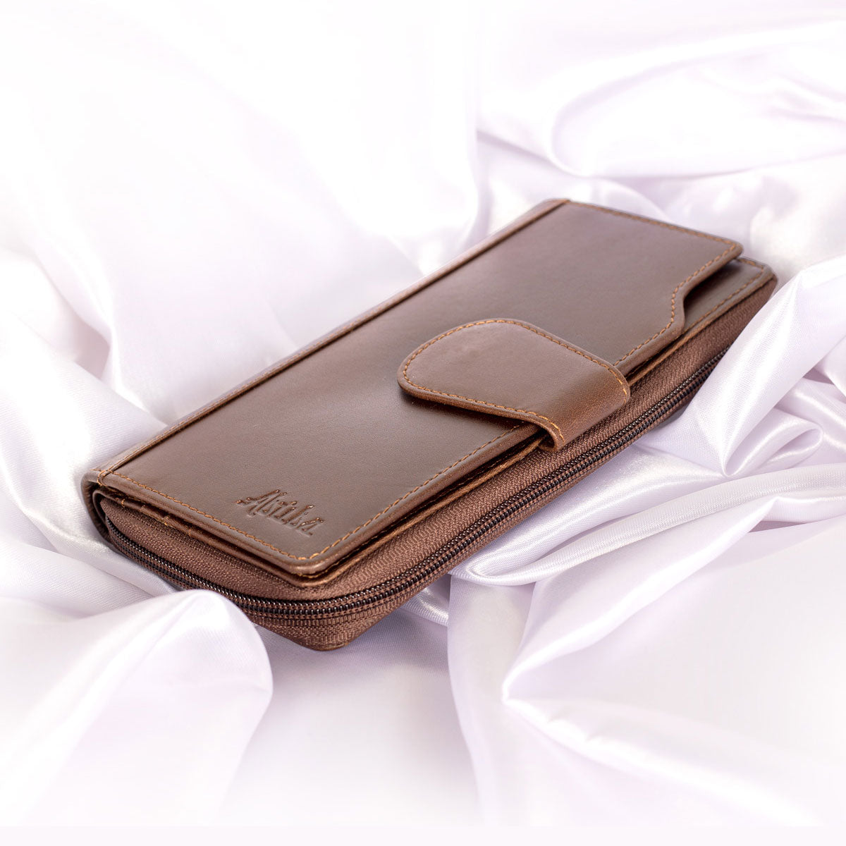 Brown Leather Wallet For Ladies