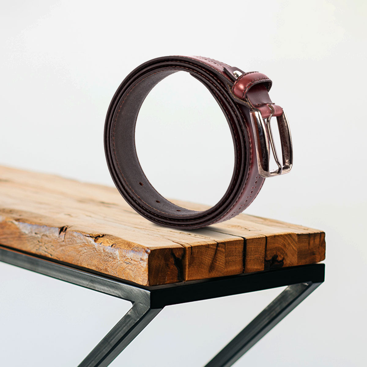 Brown Leather Belt for Men