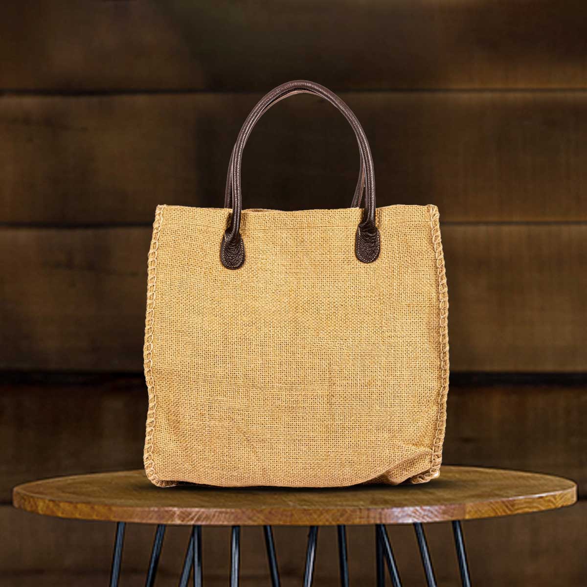 Jute Fashion Tote Bag