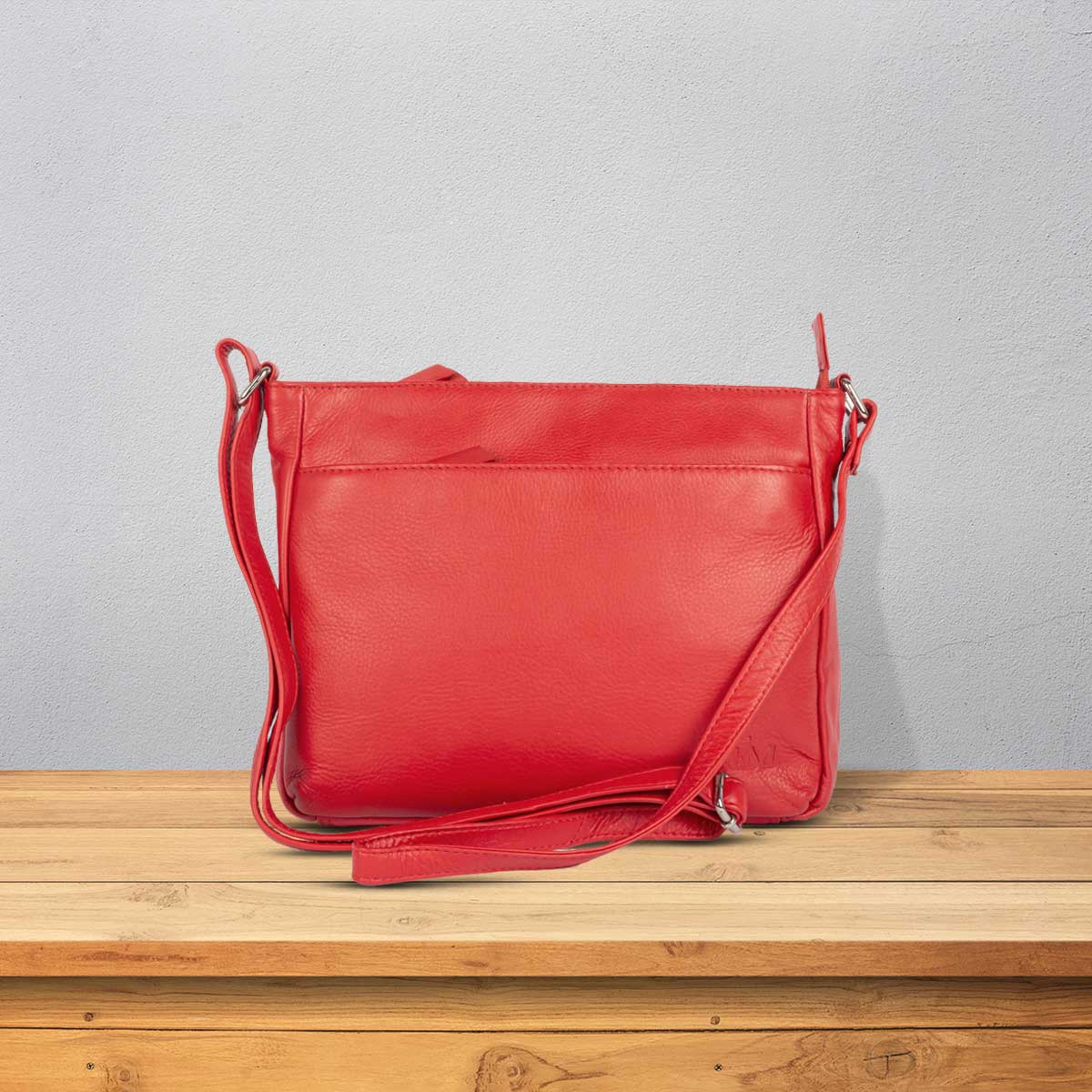 Genuine leather bag for women - Red