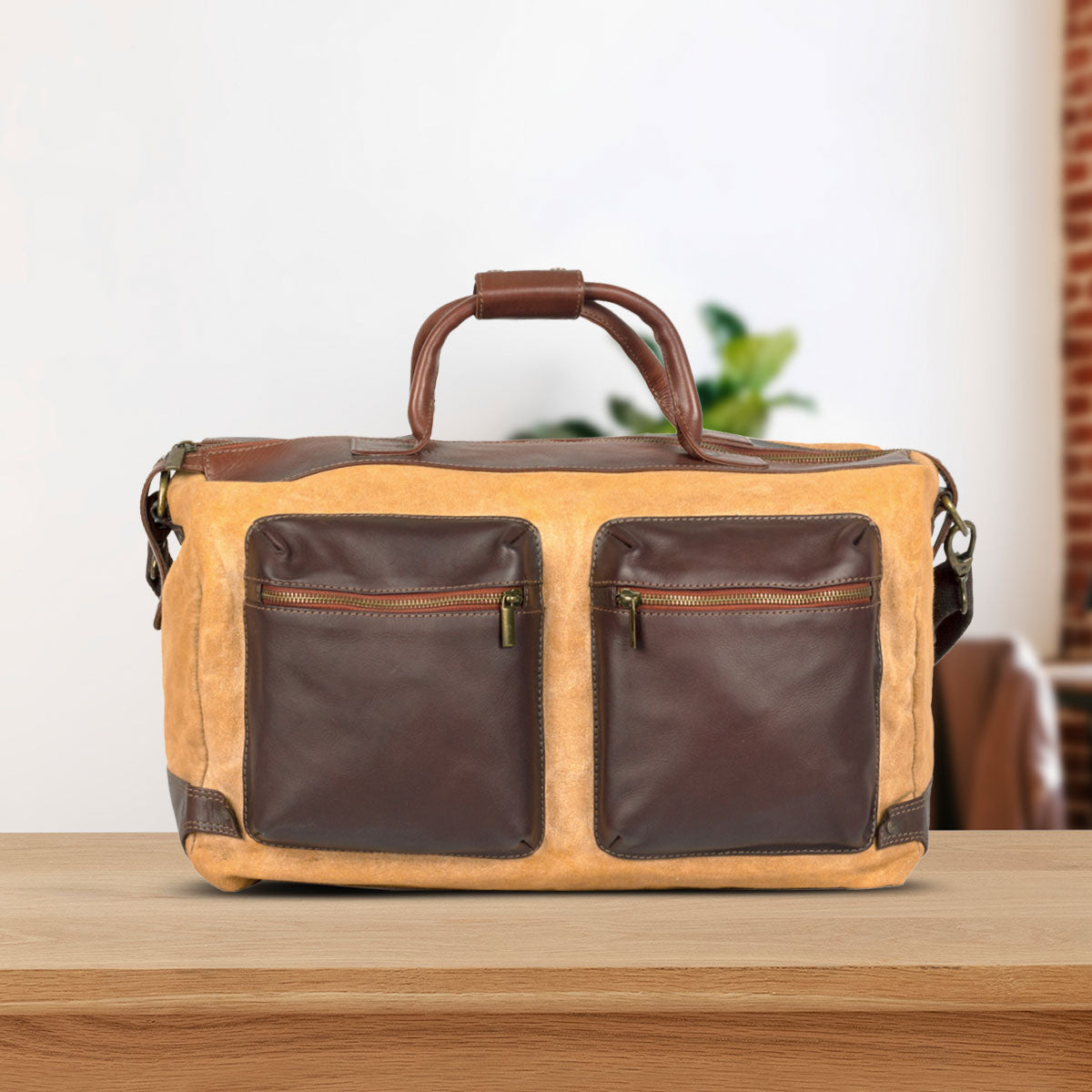 Leather Duffel Bag of Men