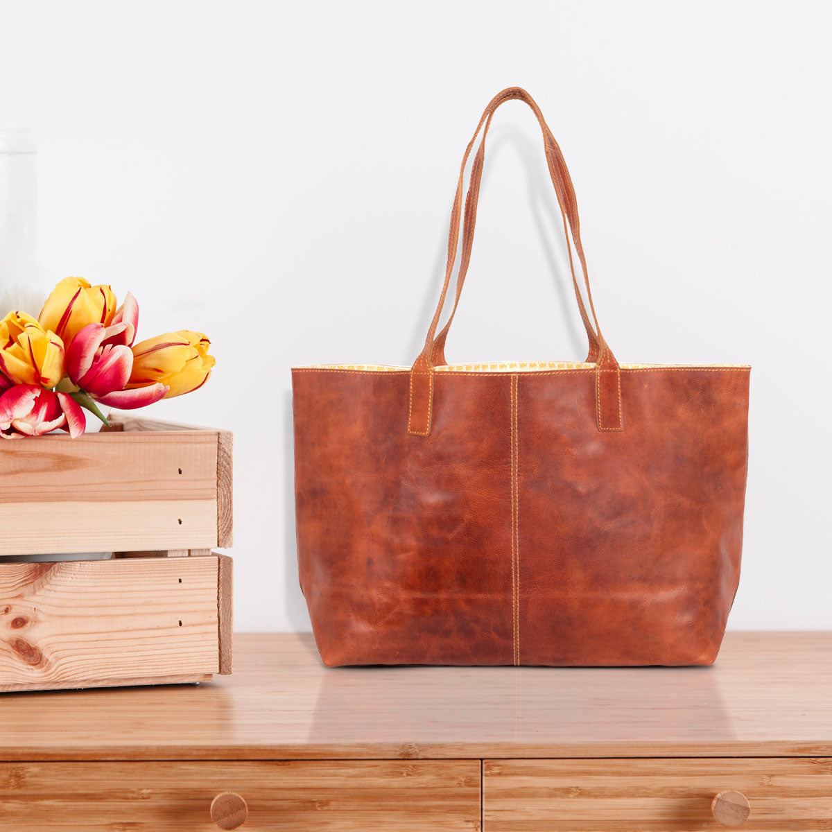 Leather Tote Bags for Women