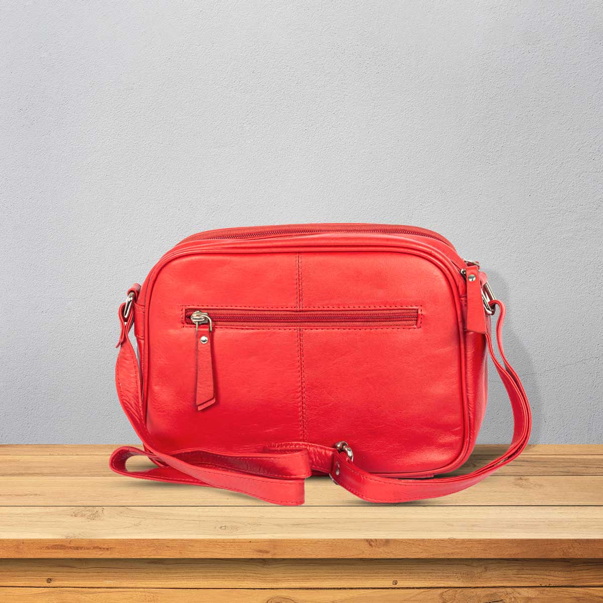 Red Genuine Leather Bags