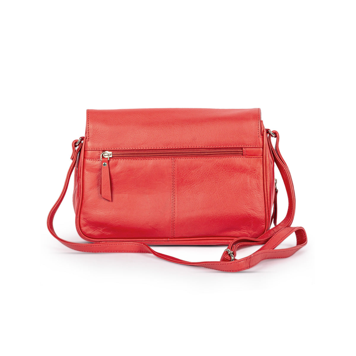 Red Color leather shoulder bag