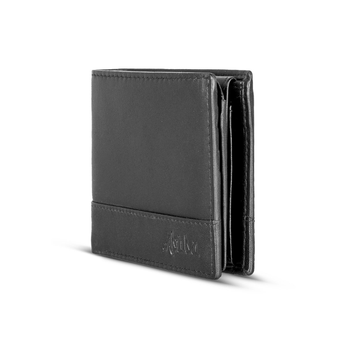 Black Leather Wallet for Men