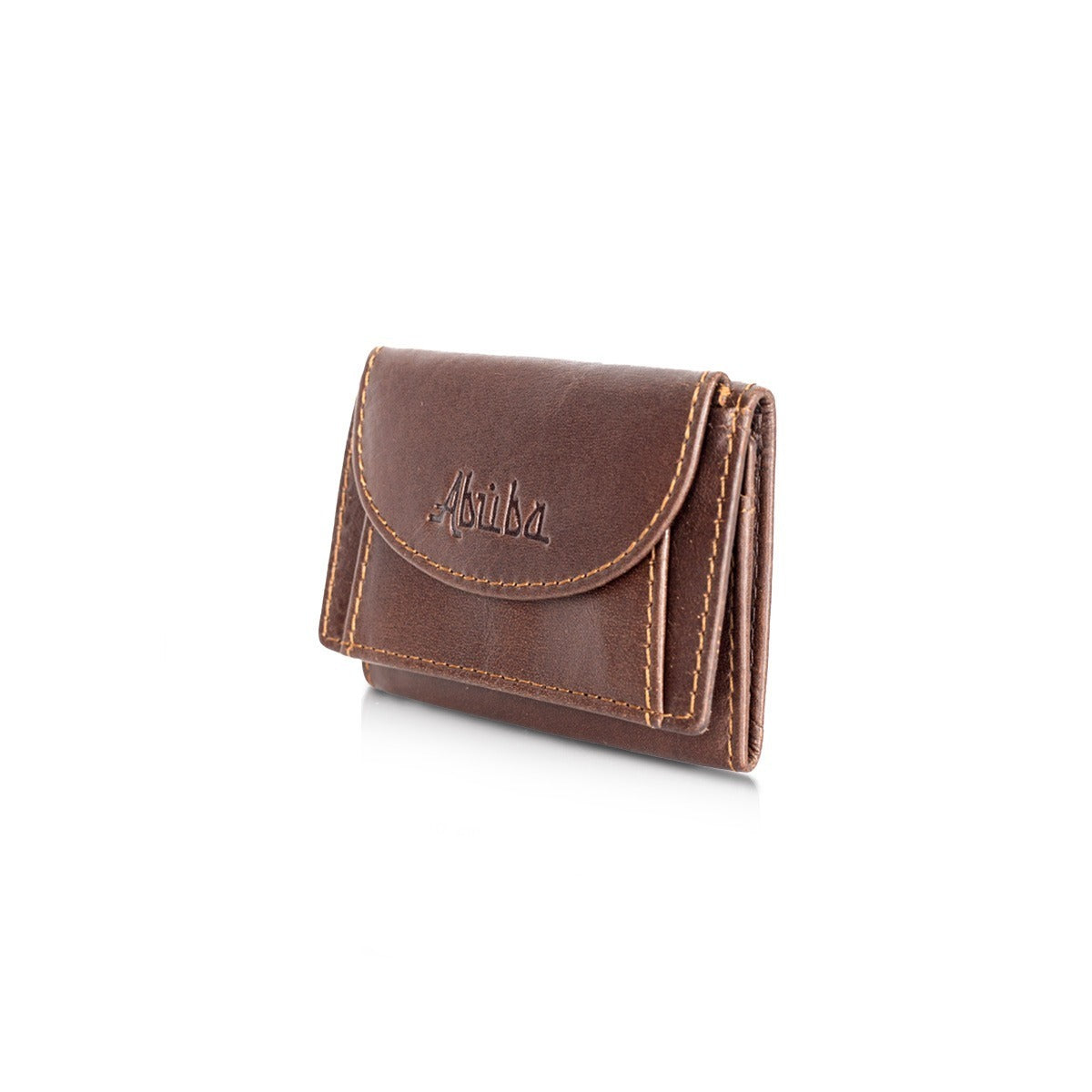 Leather Wallet Minimal Brown