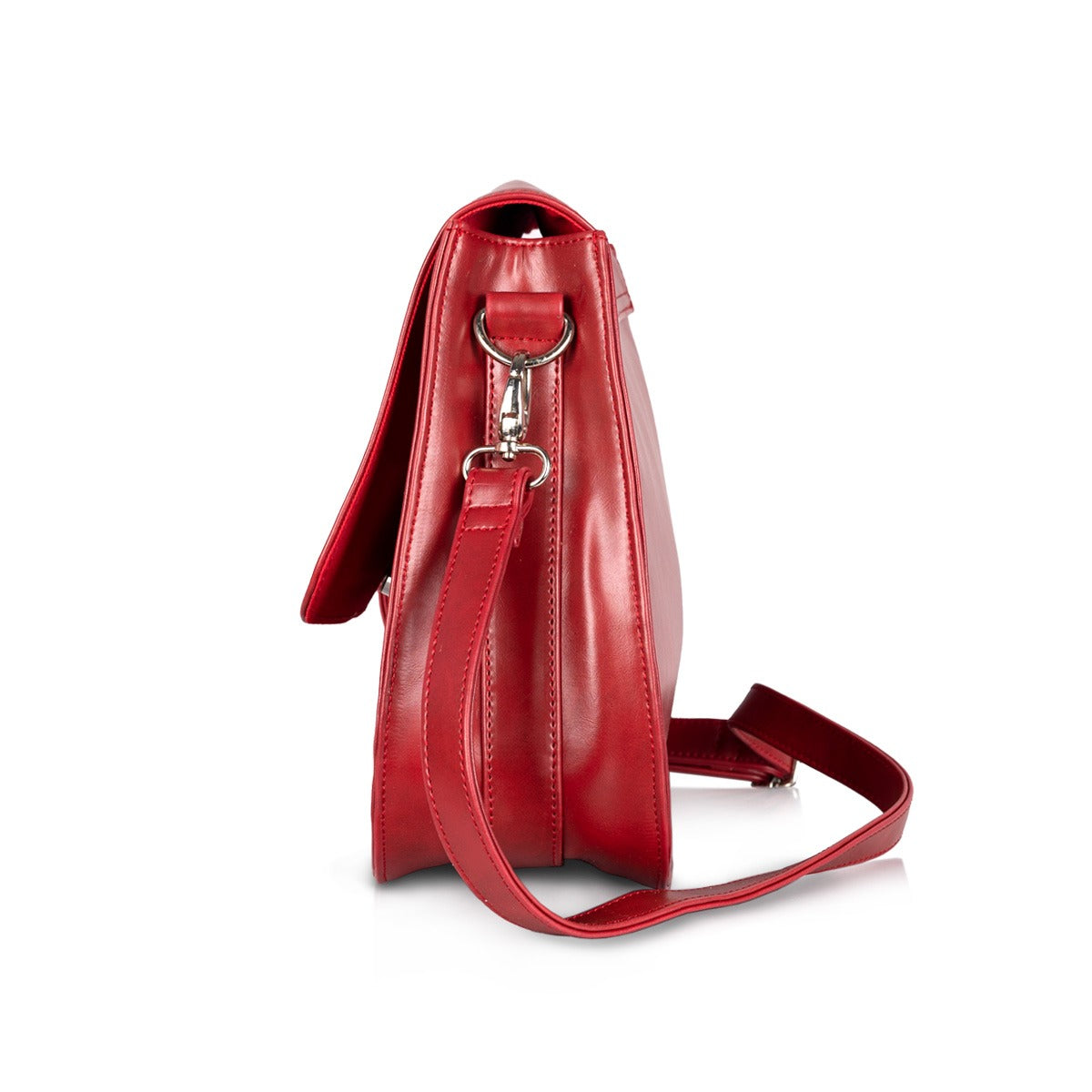 Women's Red PU Leather Handbag