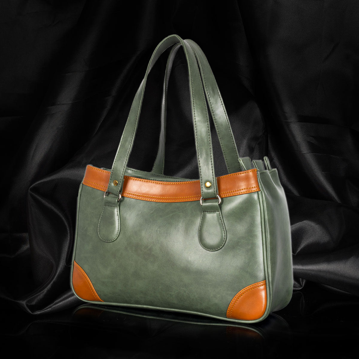 Green PU Leather Bag For Women