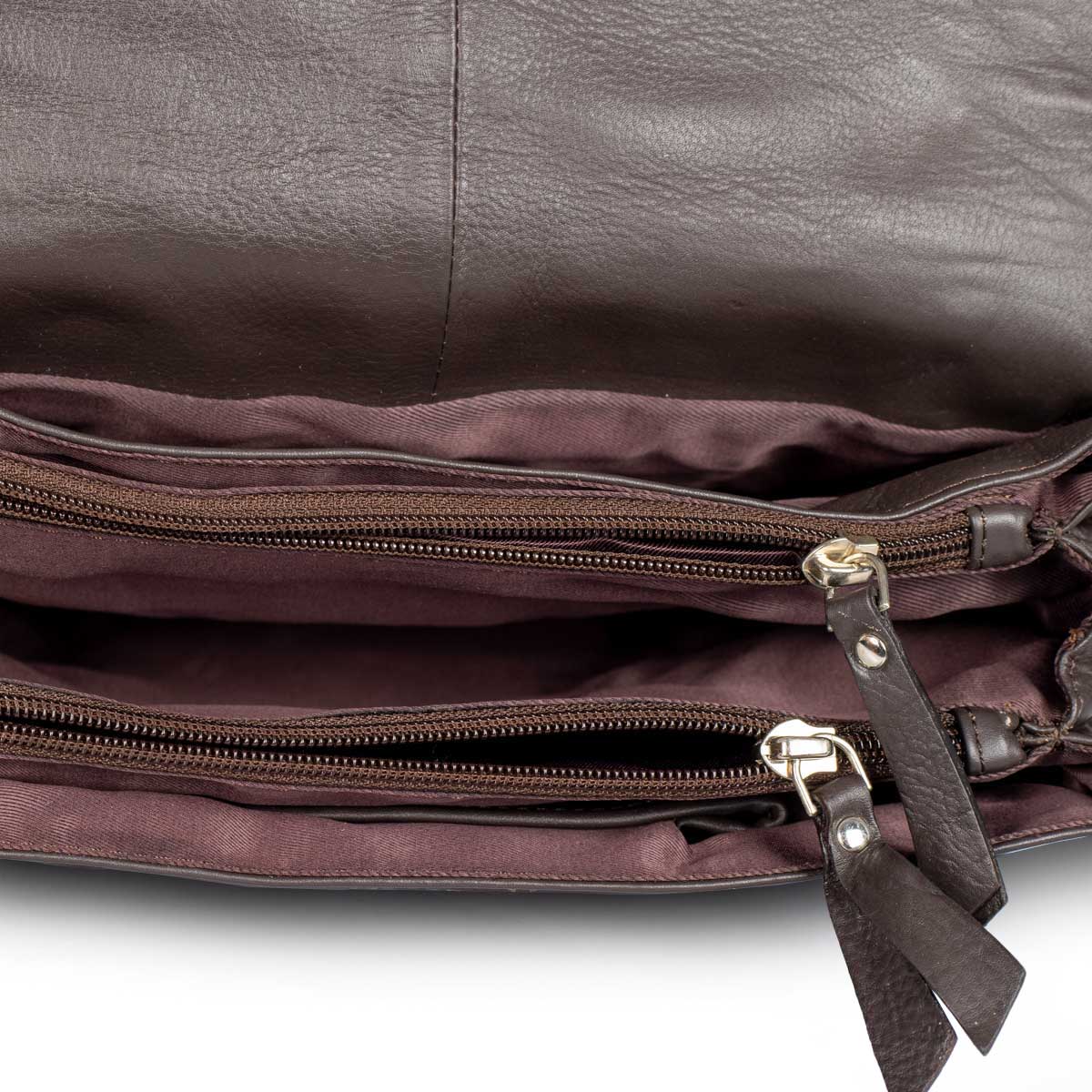 Brown Leather Shoulder Bag