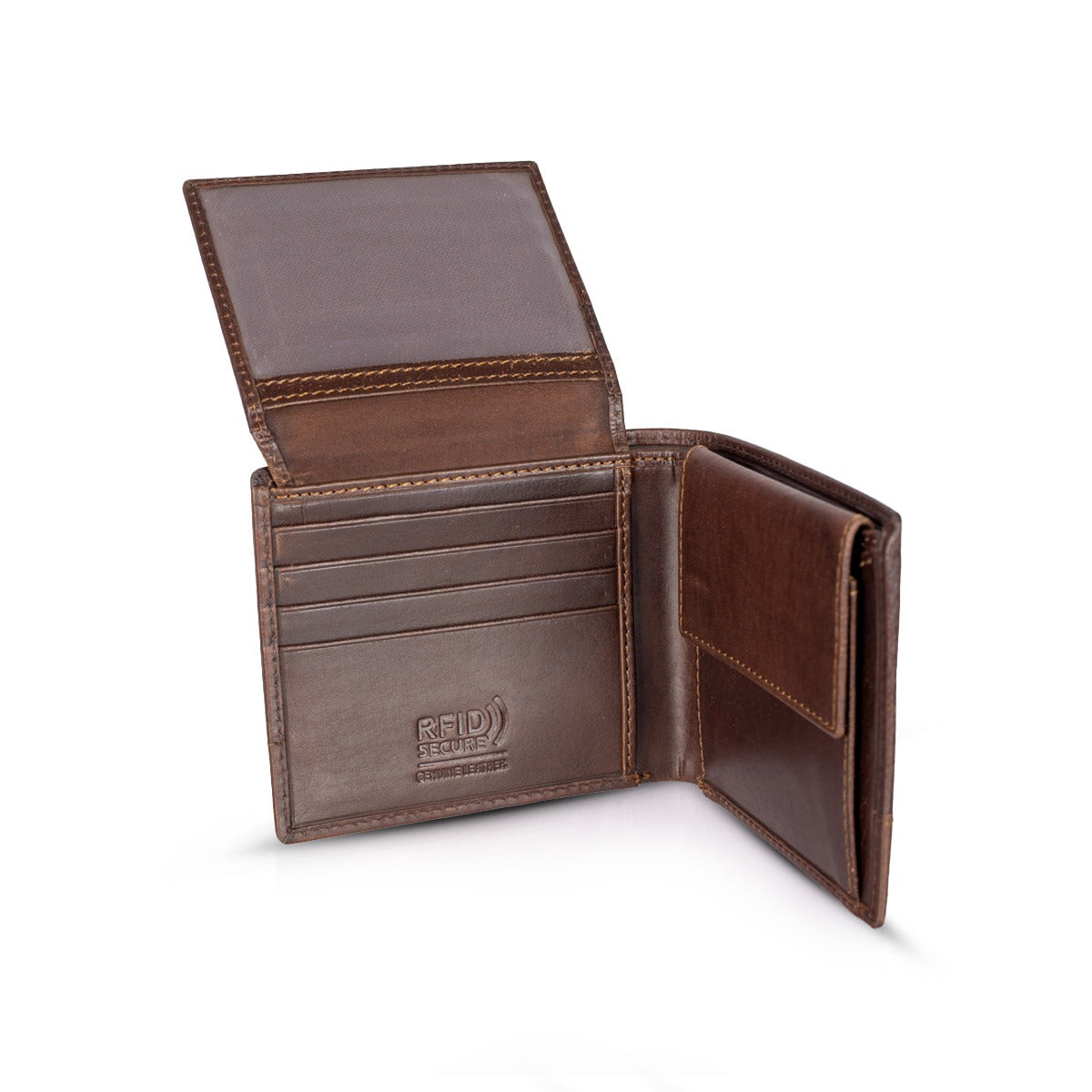 Men's Brown Leather Wallet