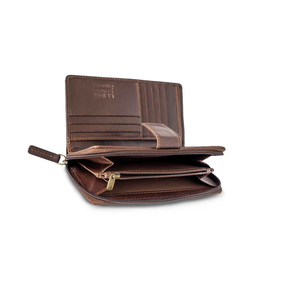 Ladies Leather Wallet Brown Color