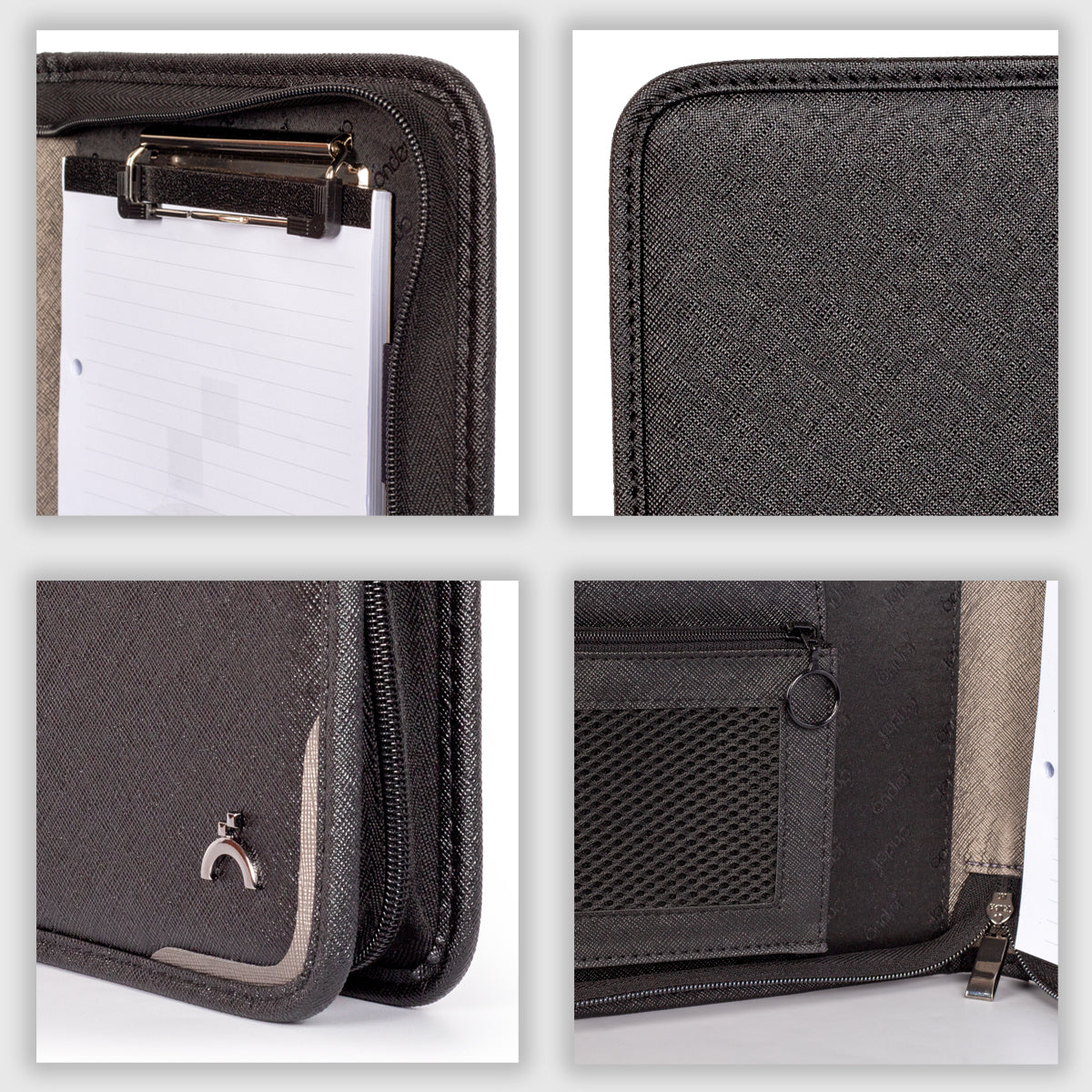 Black Leather File Holder